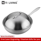 Подлинная титановая антипригарная сковорода Tikungfu с антипокрытием кухонные аксессуары Индукционная Титановая Крышка без БФА для здорового семейного использования