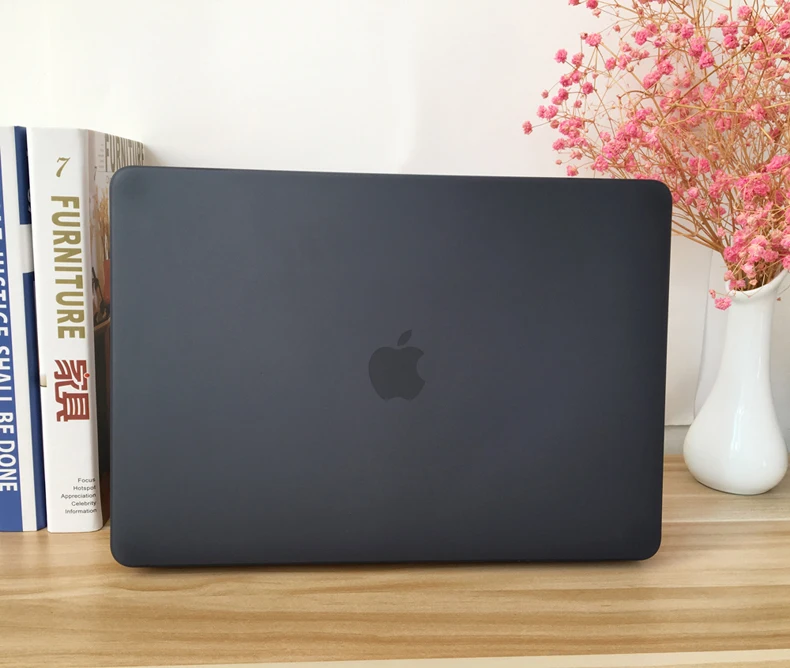 Черный прорезиненный жесткий чехол для клавиатуры Apple Macbook Pro Air Retina Touch Bar 11 12 13 15 16