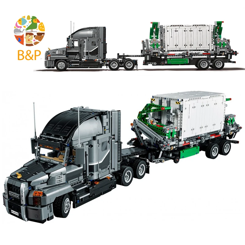 42078 2906 шт Technic серии Mack набор &quotбольшой грузовик&quot модель строительного блока Diy