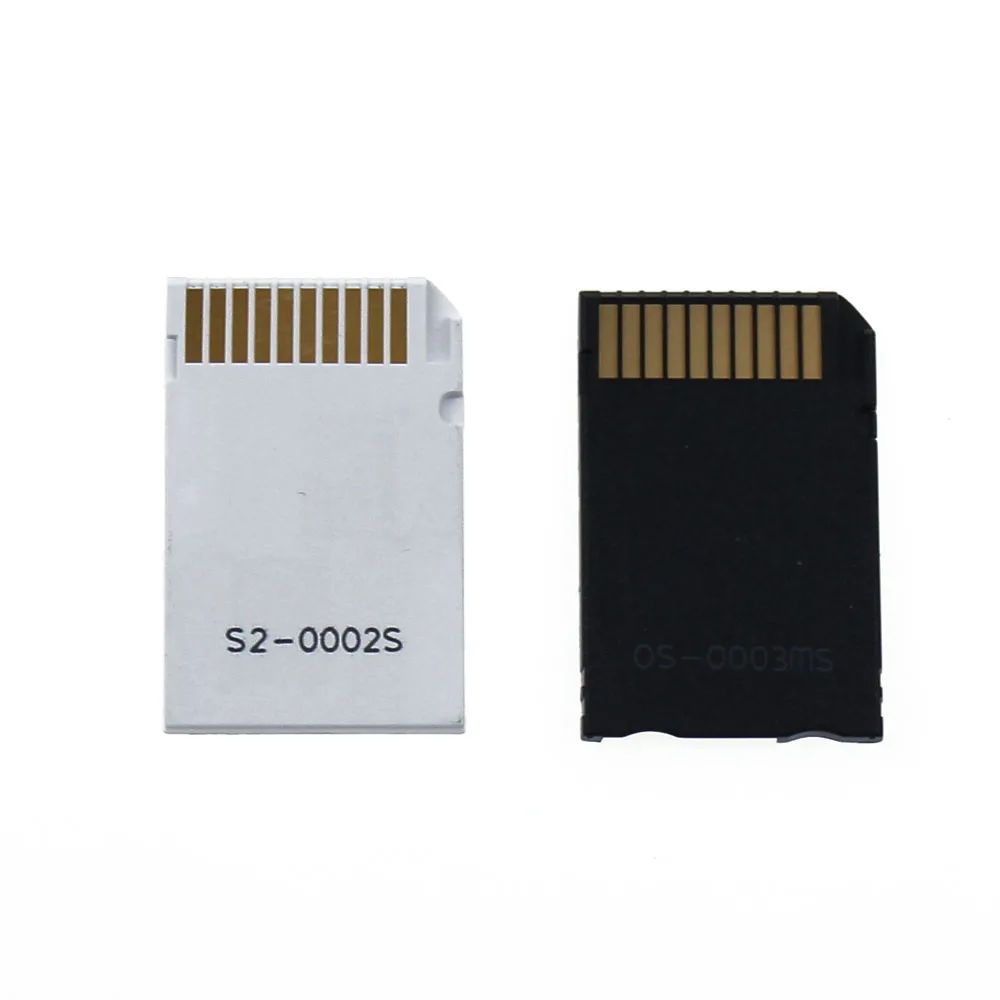 

JCD 1Pcs Single and Dual Slot Card Reader New Micro SD SDHC TF to MS Memory Stick Pro Duo Reader for PSP Card Adapter