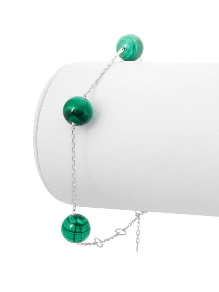 Bracelet with malachite | Украшения и аксессуары