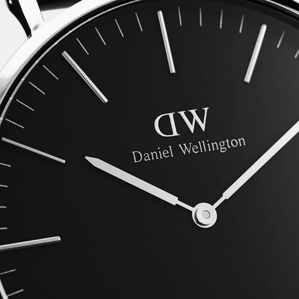 Наручные часы Daniel Wellington Classic Reading 36 мм S Black + часовой ремешок Cornwall для часов |