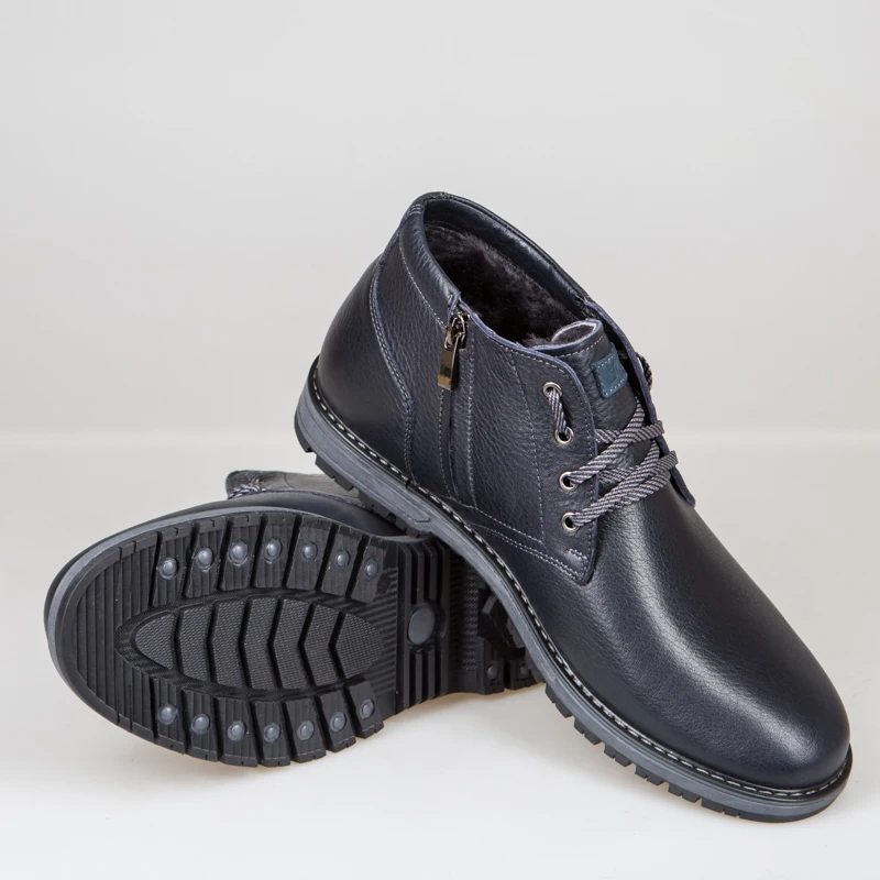 Bull Leather Men Boots Spring Autumn And Winter Man Shoes Ankle Boot Men's Snow Shoe Work Plus Size 39-44 000-KAM | Обувь