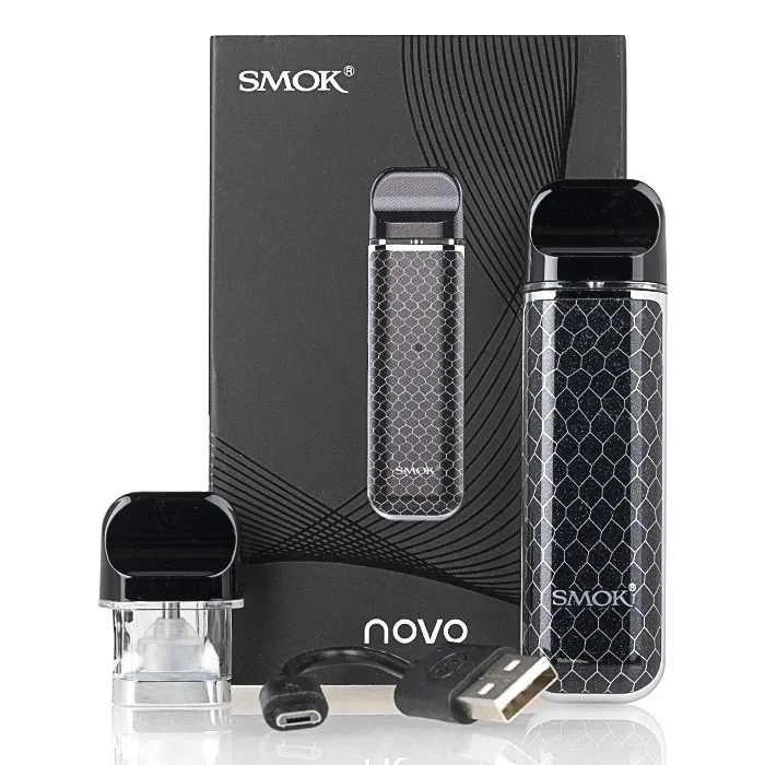 Оригинальный SMOK Novo Pod система электронная сигарета Vape комплект 450 мАч батарея 2 мл