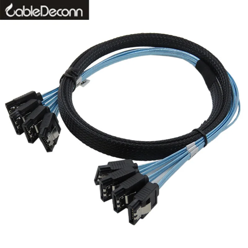 

Sata Cable High Speed 6Gbps 4 Ports/Set High Quality for Server 0.5 Meter 1 Meter