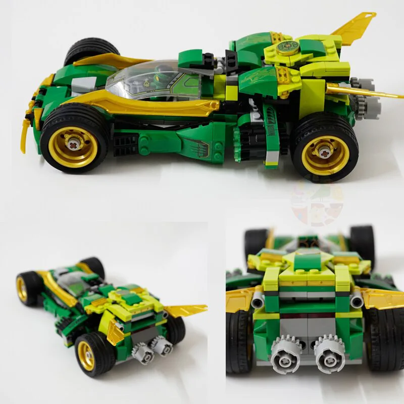 70641 618 шт серии ниндзя ночной гусеничный автомобиль модель здания DIY блок