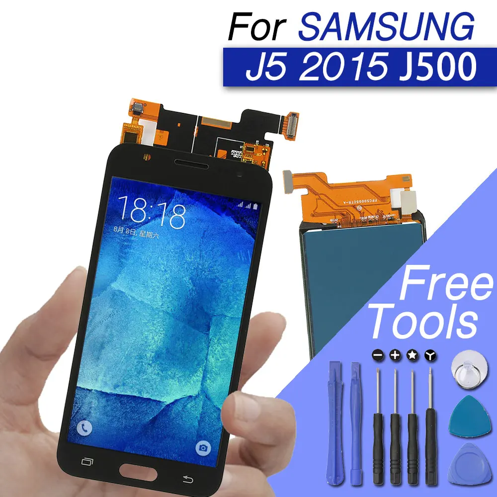 Замена ЖК-экрана j5 дисплей для samsung galaxy 2015 ЖК-дигитайзер сборка J500H J500FN J500F J500M |