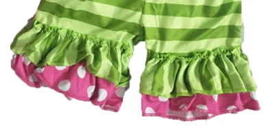 

2019 new children's girls sleeveless flower dot print striped shorts yll