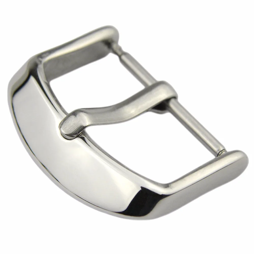 ZLIMSN Free Shipping 100pcs Watch Buckle Silvery Polished 18 20 22 24mm Watchband Accessories Clasp High Quality Wholesale