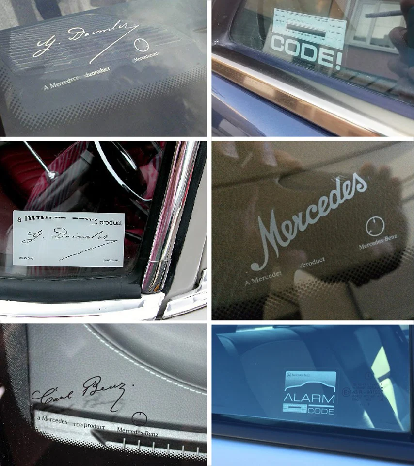 Mercedes w123 230e 200e 200 200d 230,4 230,6 280 250d 300d наклейка на оконное стекло наклейки для стены