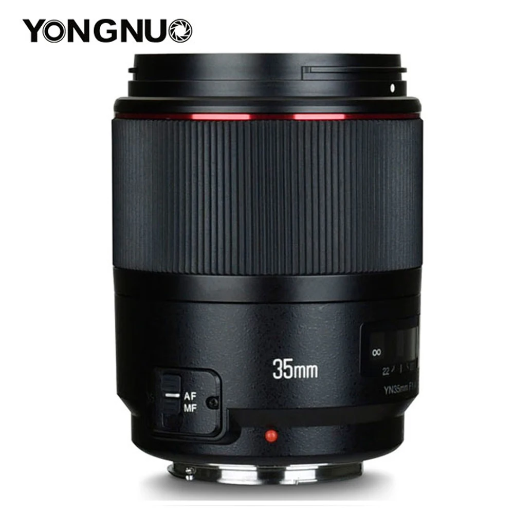 Широкоугольный объектив YONGNUO 35 мм F1.4 для Canon6D 5D MARK IV 70D 200D 6D II T6 1300D 7D G7X mark