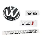Задний значок багажника Хром Эмблема V8 TSI TOUAREG 4 шт. для VW Sharan 2011-2016 Touareg 2011-2014 7P6 853 630 A