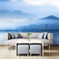ink cloud landscape art painting tv background wall professional production mural wholesale wallpaper mural poster photo wall