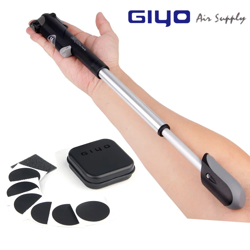 GIYO Clever Valves For Schrader/Presta Bike Pump With Gauge Portable Mini Air Inflator Cycling Tire Accessory | Спорт и развлечения