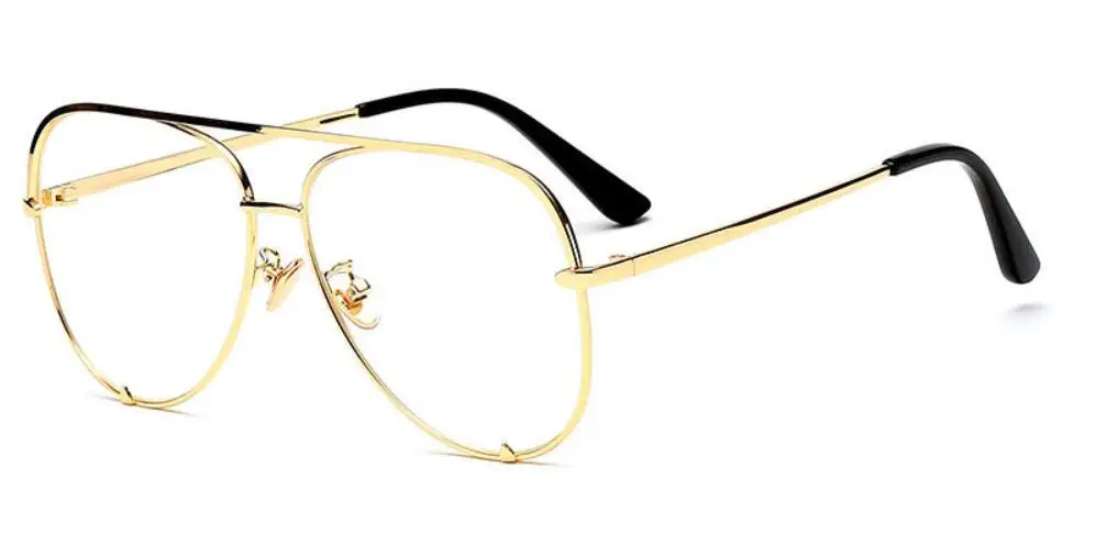 C6 gold frame clear Черные мини солнцезащитные очки люксовый бренд Женская мода зеркальные розовые очки Пилот Стиль Взрослые Девушки Солнцезащитные очки градиент UV400 - Цвет линз: C6 gold frame clear