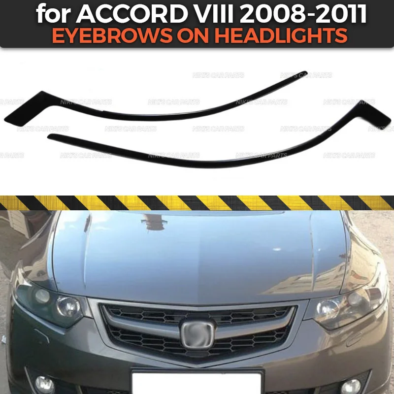 Накладка на фары для Honda Accord VIII 2008 2011 накладка ресницы из АБС пластика