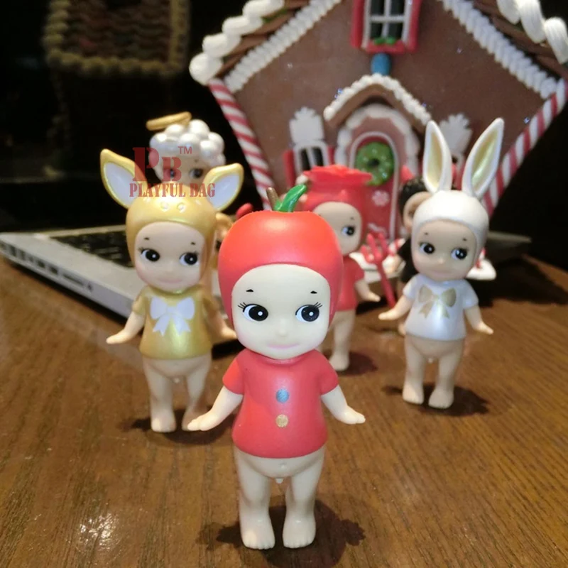 2017 сейчас Sonny Angel 6 шт./компл. Мини Рождественская серия куколки Ангелы Сонни ПВХ