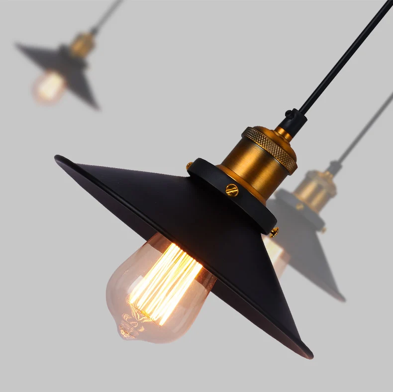 Современные подвесные светильники в стиле ретро Лофт лампа с затеняющим светом