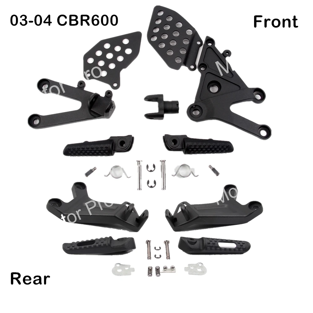 

Footrests For Honda CBR600RR 2003 2004 Front Rear Foot Pegs Pedal Brackets Motorcycle Accessories CBR 600 RR CBR600 600RR 600CC