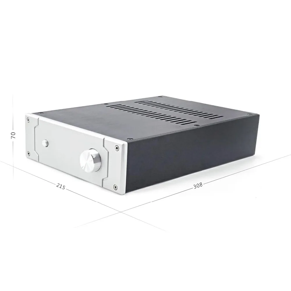 

BZ2207G All Aluminum Power Amplifier Chassis HIFI Preamplifier Case DIY Enclosure Mini Amp Housing 215MM*70MM*308MM