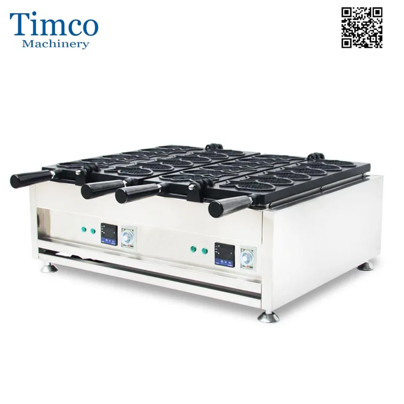 

Taiyaki Waffle Maker Digital 12PCS Red Bean Fish Waffle Making Machine