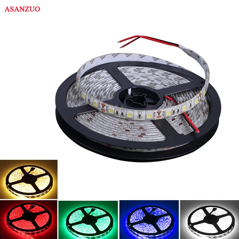 Более высокая яркость 10 М 5050 RGB светодиодный свет 12 В неводонепроницаемое освещение 60 светодиодный s/m Белый Теплый Холодный белый+ почта