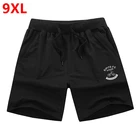 Шорты мужские свободные, повседневные короткие штаны для больших парней, 9XL 8XL 7XL 6XL 5XL 4XL 3XL 2XL, летние, большие размеры