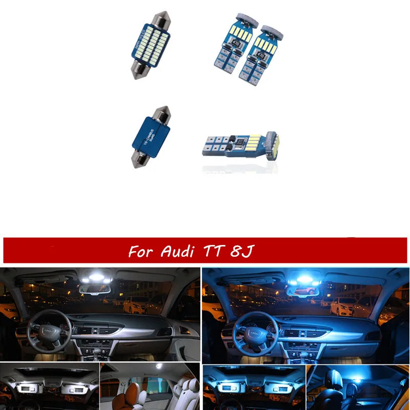6 шт. Автомобильный светодиодный светильник лампы для Audi TT 8J от 2006 Canbus белый