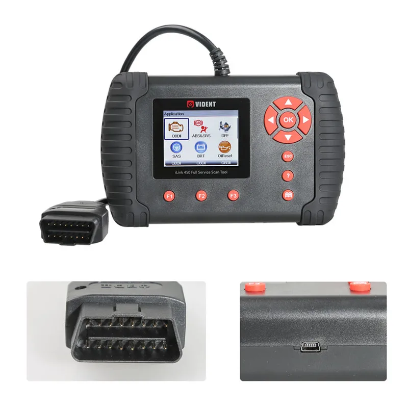 Vident iLink450 полный сервис OBD2 инструмент сканирования данных в режиме реального времени EPB/масло сервис/ABS& SRS сброс/конфигурация батареи и т. Д. iLink450 полный