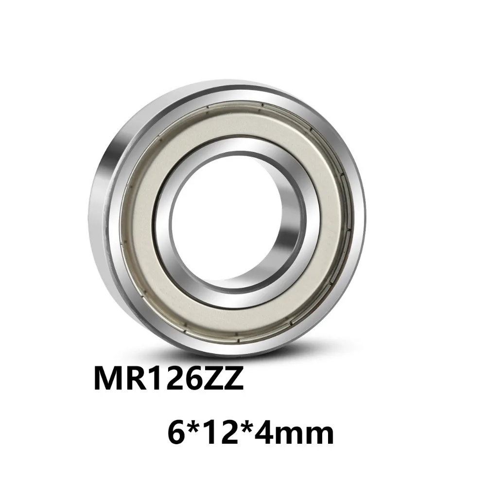 10 шт./лот MR126ZZ глубокий шаровой Миниатюрный Мини-подшипник MR126ZZ MR126-ZZ 6*12*4 мм 6*12*4 подшипник стальной материал