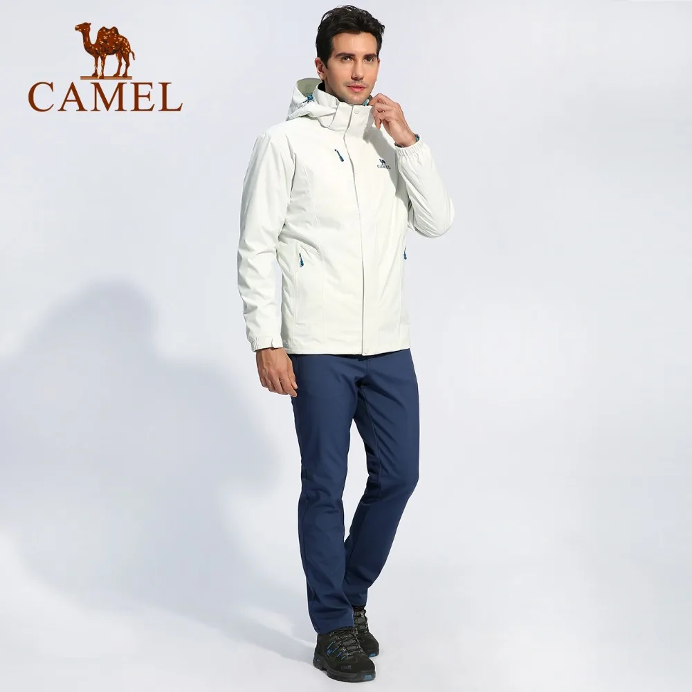 Мужские брюки для походов CAMEL водонепроницаемые и ветрозащитные из софтшелла