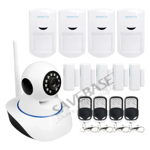 

HOMSECUR Wireless Monitoring Alarm System for Home/Office Security + IOS/Android APP