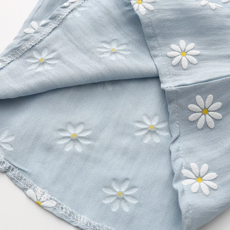 Детская хлопковая блузка с длинным рукавом на возраст 2-10 лет