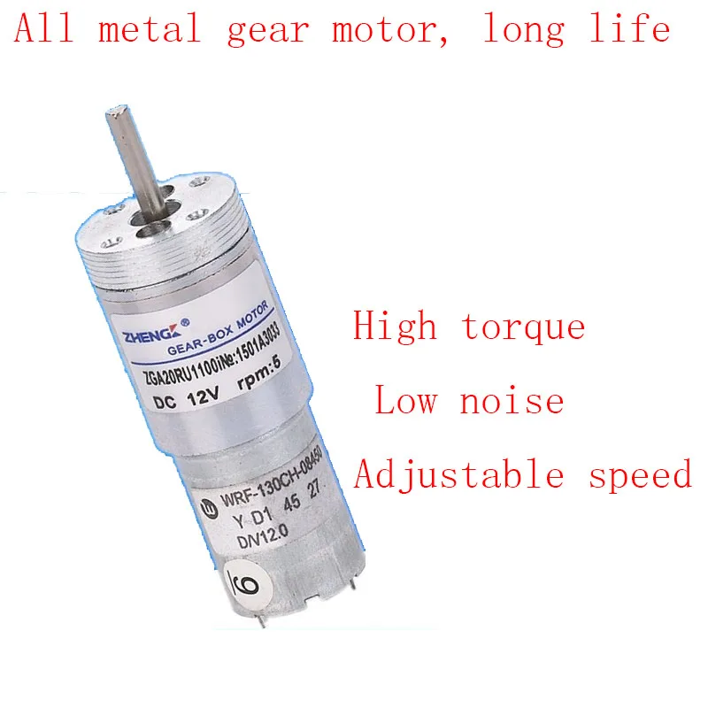 Печатная машина чернильный двигатель для фонтана постоянного тока 6 в 12 В ZGA20RU 1100i цельнометаллический редукторный двигатель