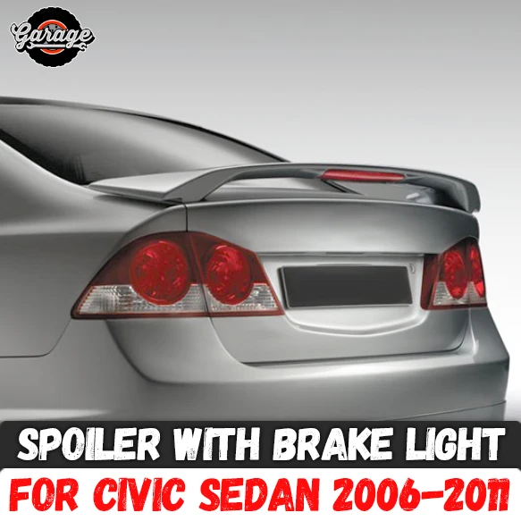 Спойлер с чехлом для стоп-сигнала Honda Civic Sedan 2006-2011 спортивные аксессуары из - Цена: 7076.97