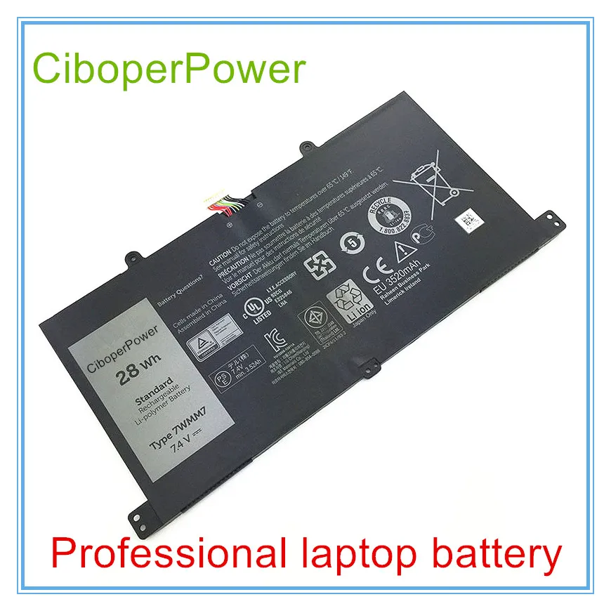 

Original for 7WMM7 Battery For 11 Pro Keyboard Dock D1R74 28Wh