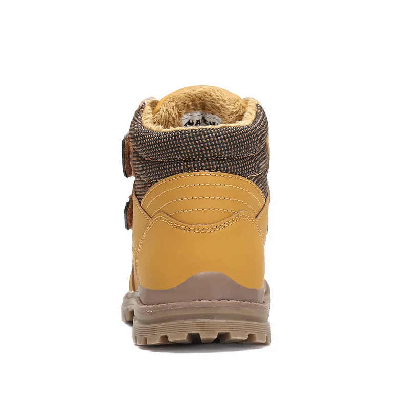 Зимние сапоги для мальчиков модная детская обувь Теплые ботильоны зимние