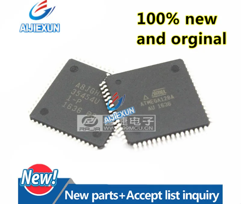 

5Pcs 100% New and original ATMEGA128A-AU ATMEGA128A mega128 AVR QFP64 in stock