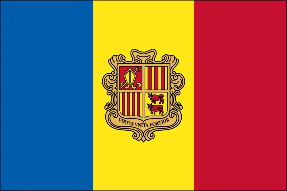 

VERTICAL 90x150cm Flag Of Andorra For Decoration