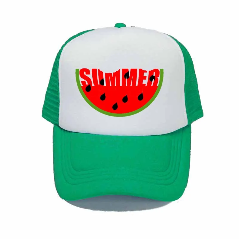 Новинка летняя бейсболка с арбузом для мужчин и женщин Мужская кепка принтом