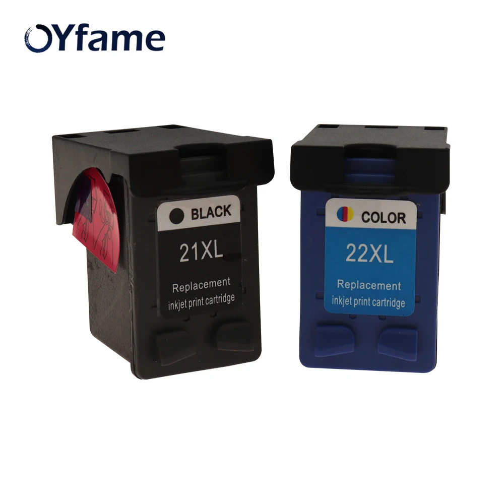 OYfame 21 22 Заправляемый картридж совместимый для HP Deskjet F2180 F2200 F2280 F4180 F300 F380 D2300|ink