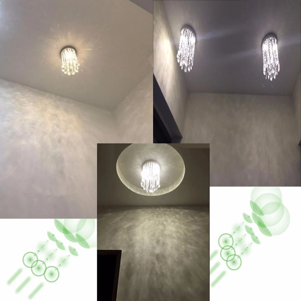 Современный блеск светодио дный LED хрустальная люстра лампа мини AC110 260V