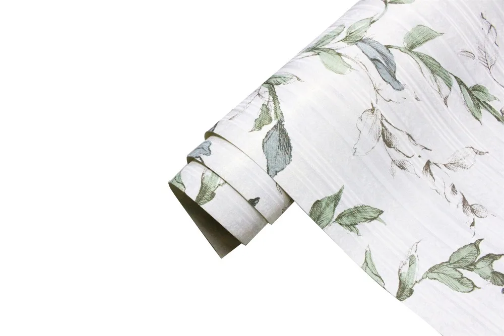 HaokHome Винтаж цветочные обои 0,53 М* 10 зеленый/белый/голубой нетканый покрытия стен гостиная спальня домашний декор