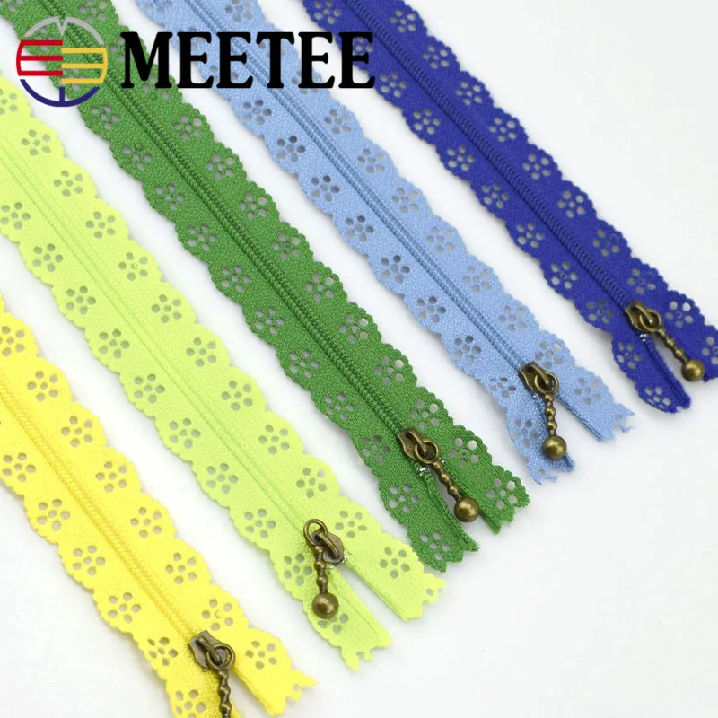 10 шт. Meetee 3 #20 см нейлоновая катушка красивое кружевное застежек молний для DIY