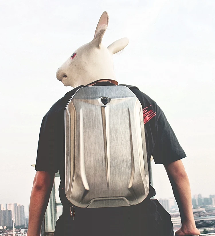 

Hard shell backpack male motorcycle riding travel bag street tide cool shoulder bag 15.6 computer bag fashion student bag