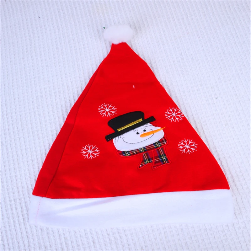 

12 Pcs/Lot Cartoon Christmas Hat Gift Party Cap Xmas Supplies Ornament Festival Party Dress Up