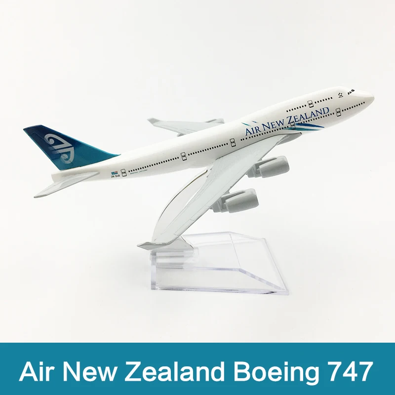 16 см Air New Zealand модель самолета Boeing 747 литьевая авиационная NZ Airlines B747 Airways масштаб