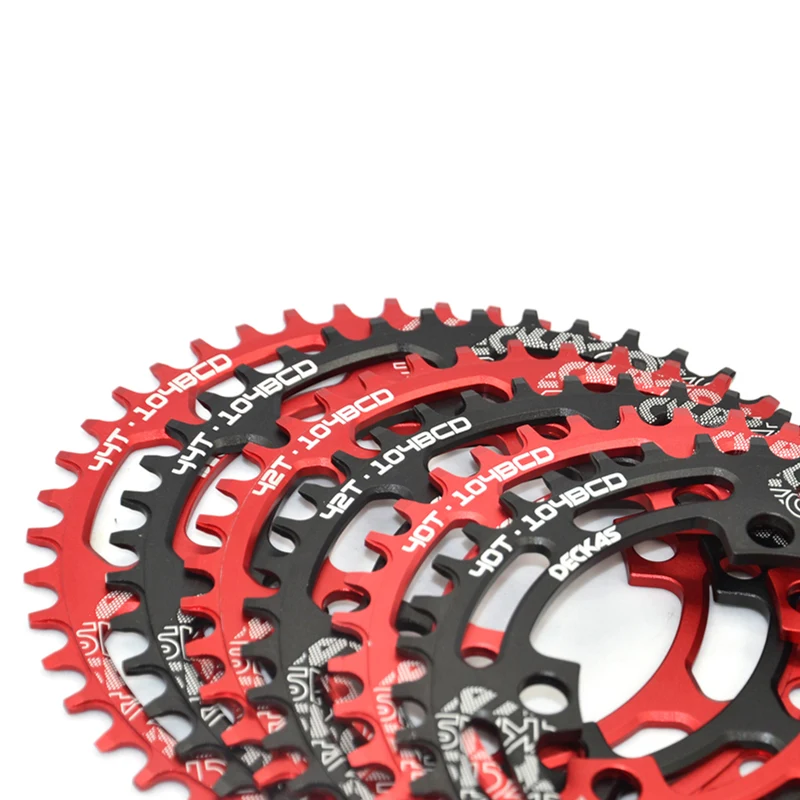 DECKAS Горный Велосипед MTB Crankset Звездочка Алюминиевого 104BCD Круглой Пластины 40 Т/42 Т/44