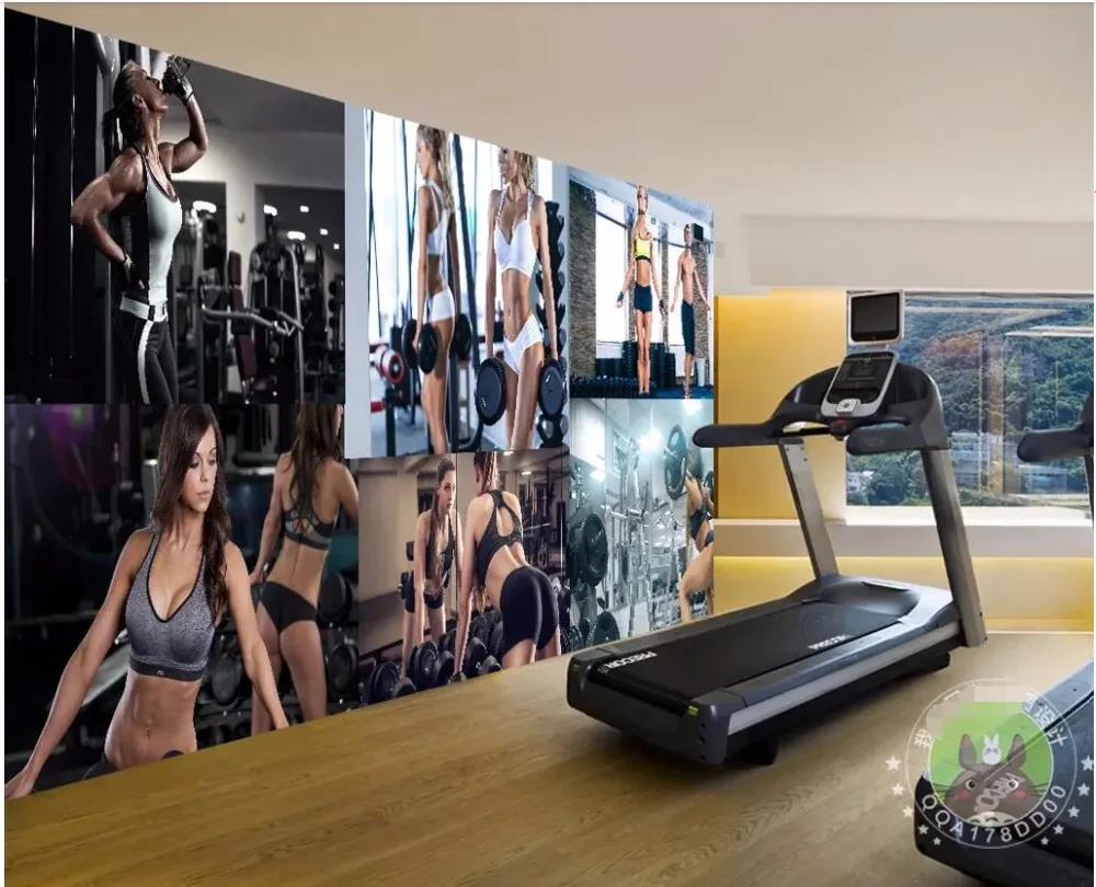 3D обои на заказ фотообои для фитнеса сексуальная красота украшение дома гостиной