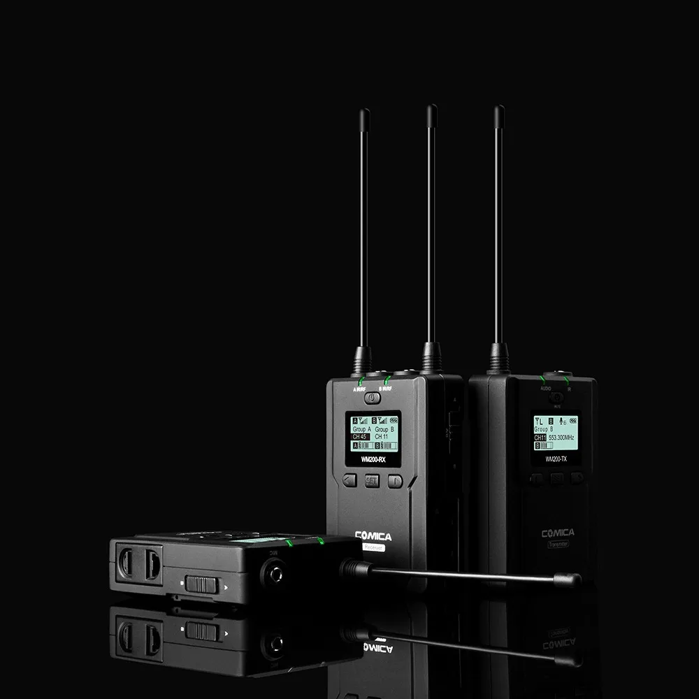 COMICA CVM WM200 UHF 96 канальный металлический беспроводной микрофон с двумя